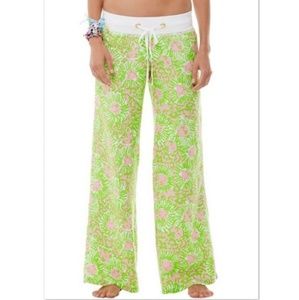 Lilly Pulitzer Linen Beach Pants Sunny Side Lion